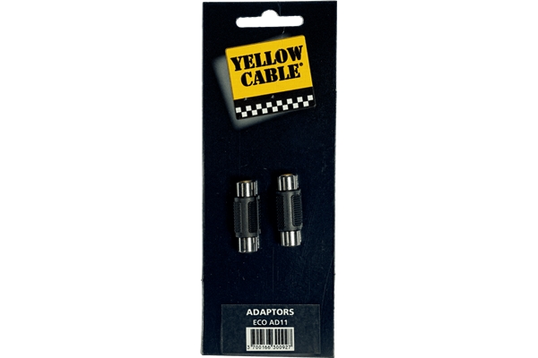 Yellow Cable - AD11 Adattatore RCA/RCA Femmina 2 Pcs