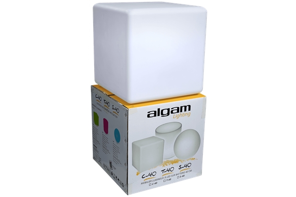 Algam Lighting - C-40 Cubo Luminoso Decorativo 40 cm