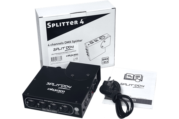 Algam Lighting - SPLIT DD4 Splitter DMX 4 Canali
