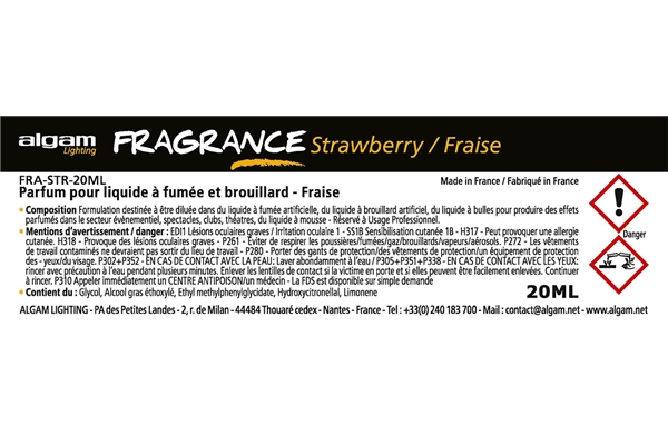 Algam Lighting - FRA-STR-20ML Profumo per Liquido del Fumo 20ml Fragola