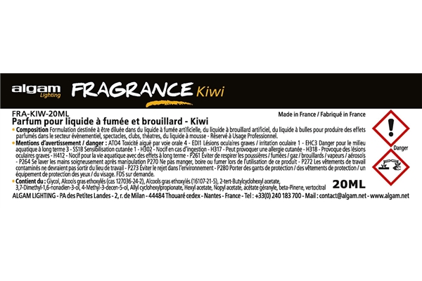 Algam Lighting - FRA-KIW-20ML Profumo per Liquido del Fumo 20ml Kiwi