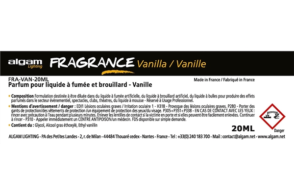 Algam Lighting - FRA-VAN-20ML Profumo per Liquido del Fumo 20ml Vaniglia