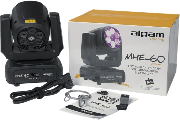 Algam Lighting - MHE60 WASH Testa Mobile 60W + Laser