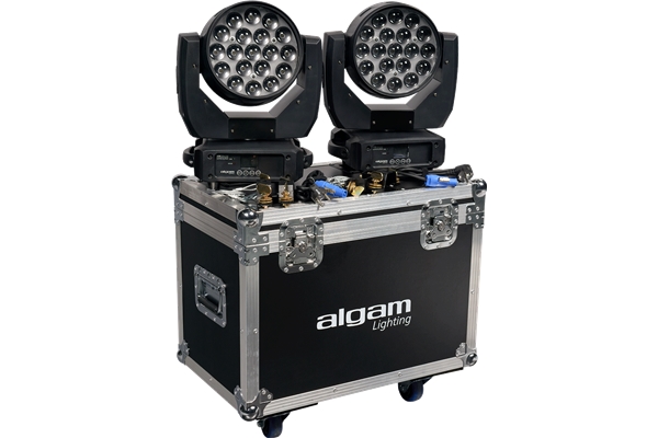 Algam Lighting - Kit 2x WASH MW1915Z + FlightCase