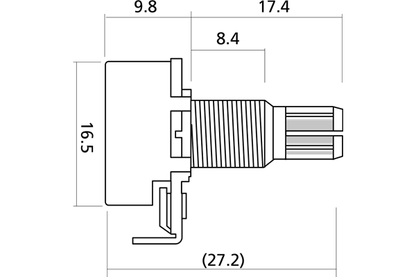 Yellow Parts - EZ1197A Potenziometro Logaritmico Volume 250k