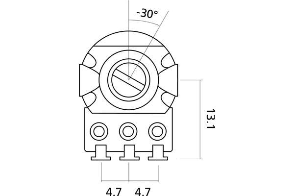 Yellow Parts - EZ1197B Potenziometro Lineare Tono 250k