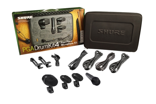 Shure - PGADRUMKIT4 Kit da 4 microfoni per batteria