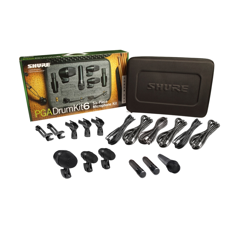 Shure PGADRUMKIT6 Kit da 6 microfoni per batteria