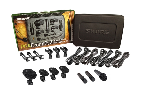 Shure - PGADRUMKIT7 Kit da 7 microfoni per batteria