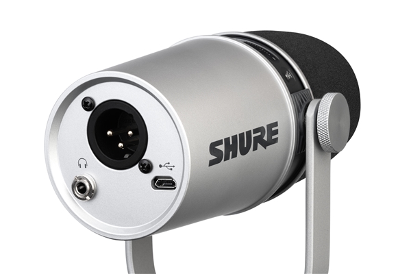 Shure - MV7-S Microfono dinamico cardioide XLR/USB Argento
