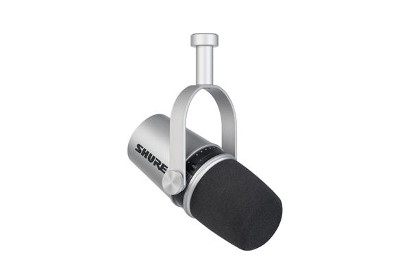 Shure - MV7-S Microfono dinamico cardioide XLR/USB Argento