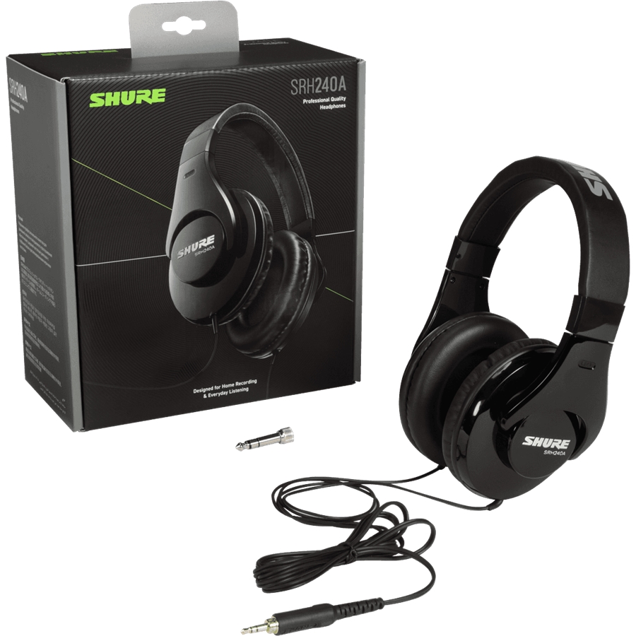 Shure SRH240A-BK Cuffia circumaurale chiusa