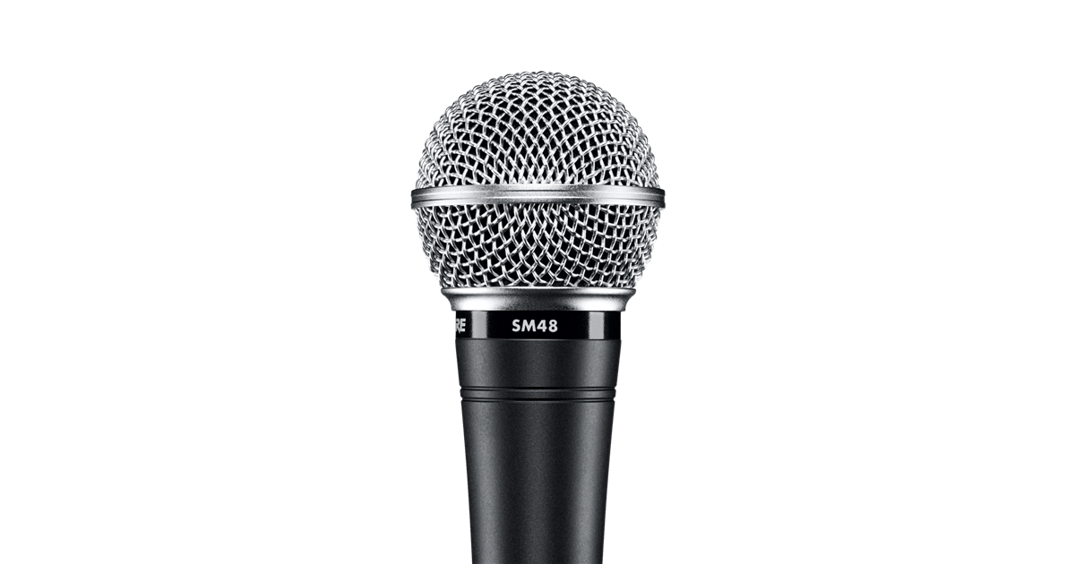 Shure SM48S Microfono voce dinamico cardioide switch on/off