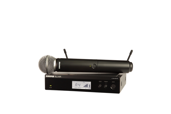 Shure - BLX24RE-SM58 Sistema wireless BLX4RE, BLX2/SM58, WA371. (M17)