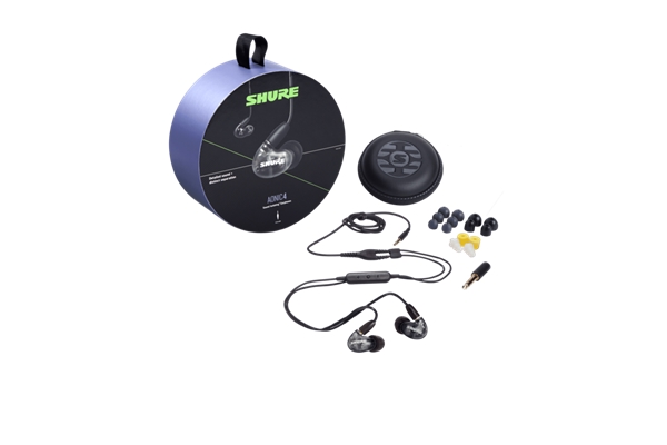 Shure - SE42HYBK+UNI-EFS AONIC 4 Auricolari colore grigio/nero