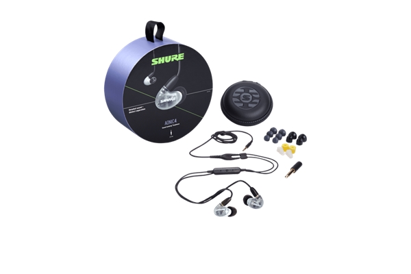 Shure - SE42HYW+UNI-EFS AONIC 4 Auricolari colore grigio/bianco