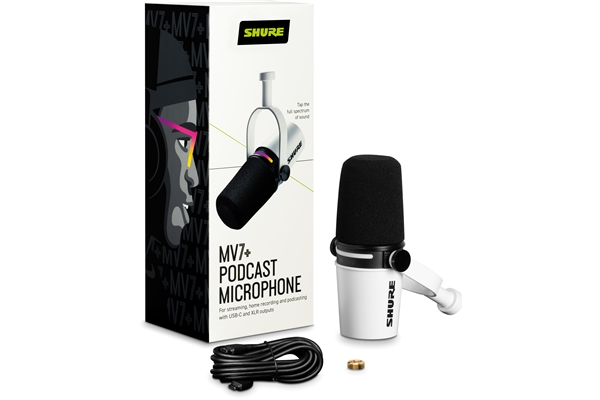 Shure - MV7+ White