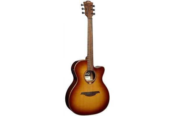 Lag - T118ACE-BRS Chitarra Acustica Auditorium Cutaway EQ Brown Shadow