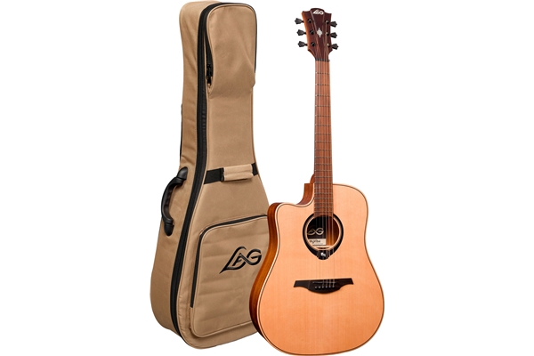 Lag - HyVibe 10 HV10-L-DCE Chitarra Acustica Smart Dreadnought Cutaway Mancina