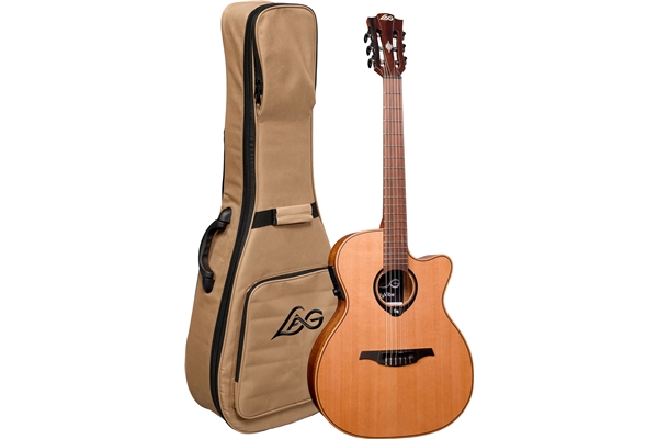 Lag - HyVibe V2 HV10-N-ACE Chitarra Acustica Smart Auditorium Cutaway Nylon Lag - HyVibe V2 HV10-N-ACE Chitarra Acustica Smart Auditorium Cutaway Nylon