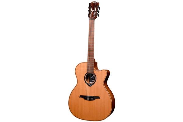 Lag HyVibe 10 HV10-N-ACE Chitarra Acustica Smart Auditorium Cutaway Nylon