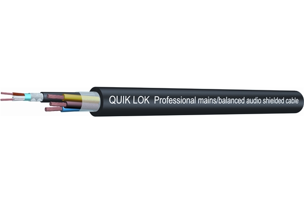 Quik Lok - CA/836 BK Cavo per collegamento audio/rete