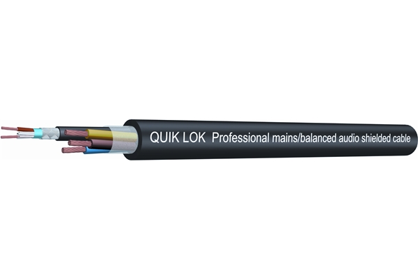 Quik Lok CA/836 BK Cavo per collegamento audio/rete