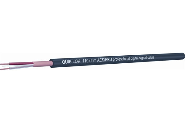 Quik Lok - CM/818 BK Cavo AES/EBU in bobina
