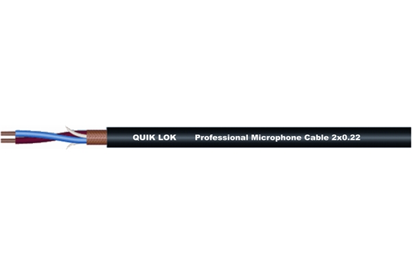 Quik Lok - CM/995 BK Cavo microfonico in bobina
