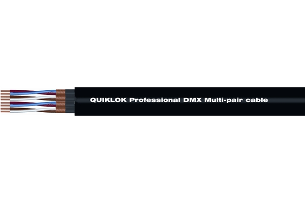 Quik Lok CM/828 BK Cavo Multipolare DMX