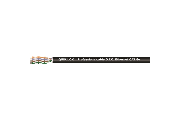 Quik Lok - ETH/1007 BK CAVO ETHERNET Cat6e in Bobina