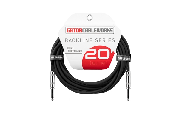 Gator Cableworks GCWB-INS-20 Cavo strumento jack dritto/dritto 6 m Serie Backline
