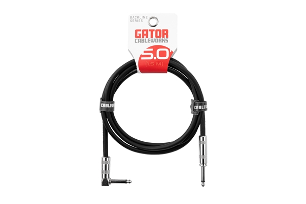 Gator Cableworks GCWB-INS-05RA Cavo strumento jack dritto/angolato 1.5 m Serie Backline