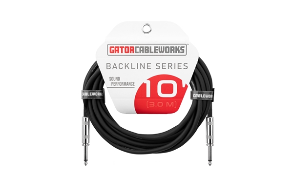 Gator Cableworks GCWB-INS-10 Cavo strumento jack dritto/dritto 3 m Serie Backline