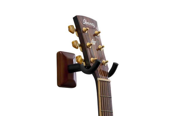 Gator Frameworks - GFW-GTR-HNGRMHG Supporto a muro per chitarra con piastra mogano
