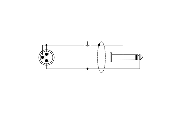 Quik Lok - RKSM/310-3 XRL Maschio/Jack Mono