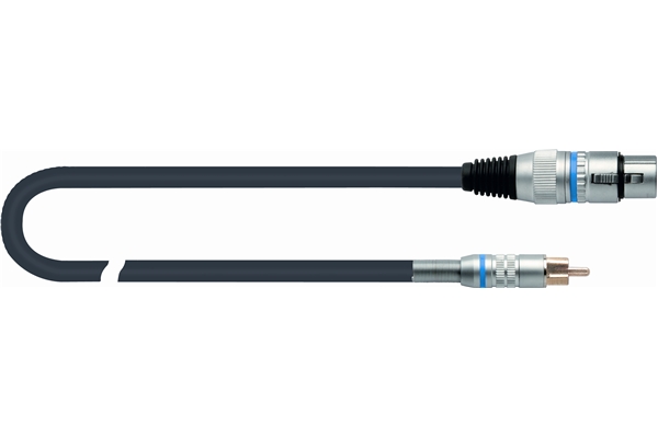 Quik Lok CM/183F-3 BK XRL Femmina/RCA Maschio