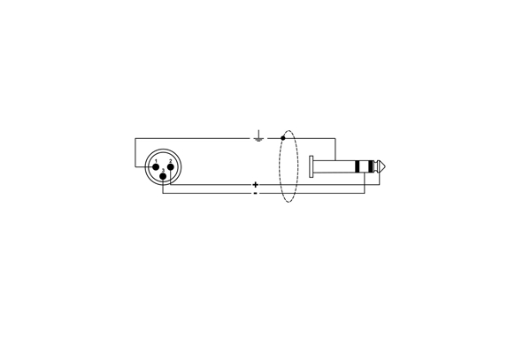 Quik Lok - RKSM/344-3 XLR Maschio/Jack Stereo