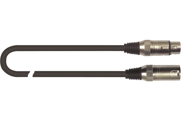 Quik Lok CM/175K-0,5 BK XLR Maschio/XLR Femmina