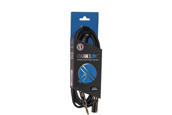 Quik Lok - ITST/MJS-1 XLR Maschio/Jack Stereo 1 mt