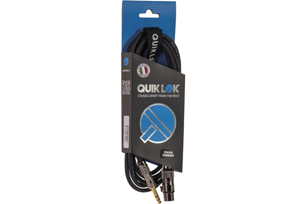 Quik Lok - ITST/FJS-2 XLR Femmina/Jack Stereo 2 mt