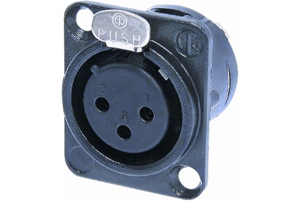 Quik Lok - NC/352 GD XLR 3 poli femmina Neutrik (NC3FD-L-B-1)