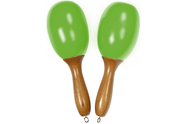 Tanga - MARACAS-VERT-L Maracas grandi in legno - Verdi