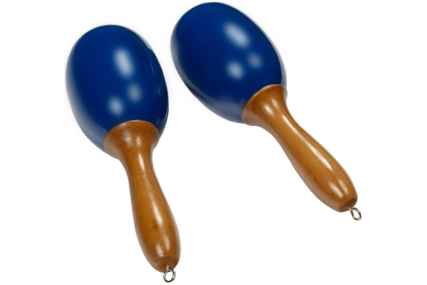 Tanga - MARACAS-BLEU-L Maracas grandi in legno - Blu