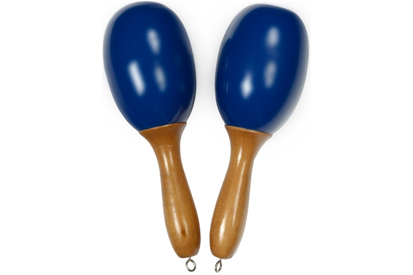 Tanga - MARACAS-BLEU-L Maracas grandi in legno - Blu