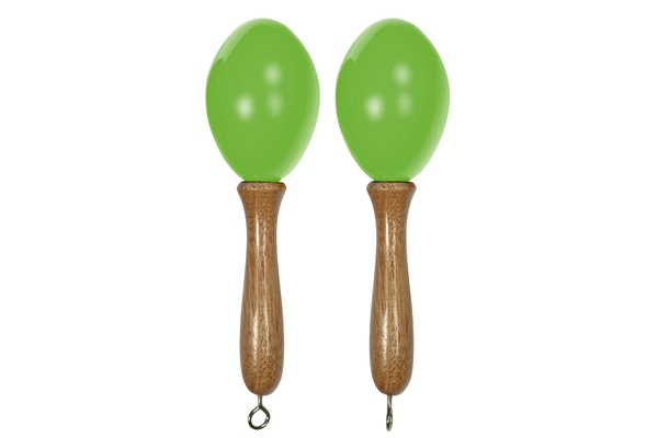 Tanga - MARACAS-VERT-S Maracas piccole in legno - Verdi