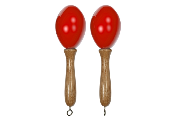 Tanga - MARACAS-ROUGE-S Maracas piccole in legno - Rosse