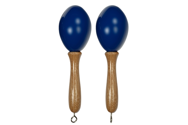 Tanga - MARACAS-BLEU-S Maracas piccole in legno - Blu