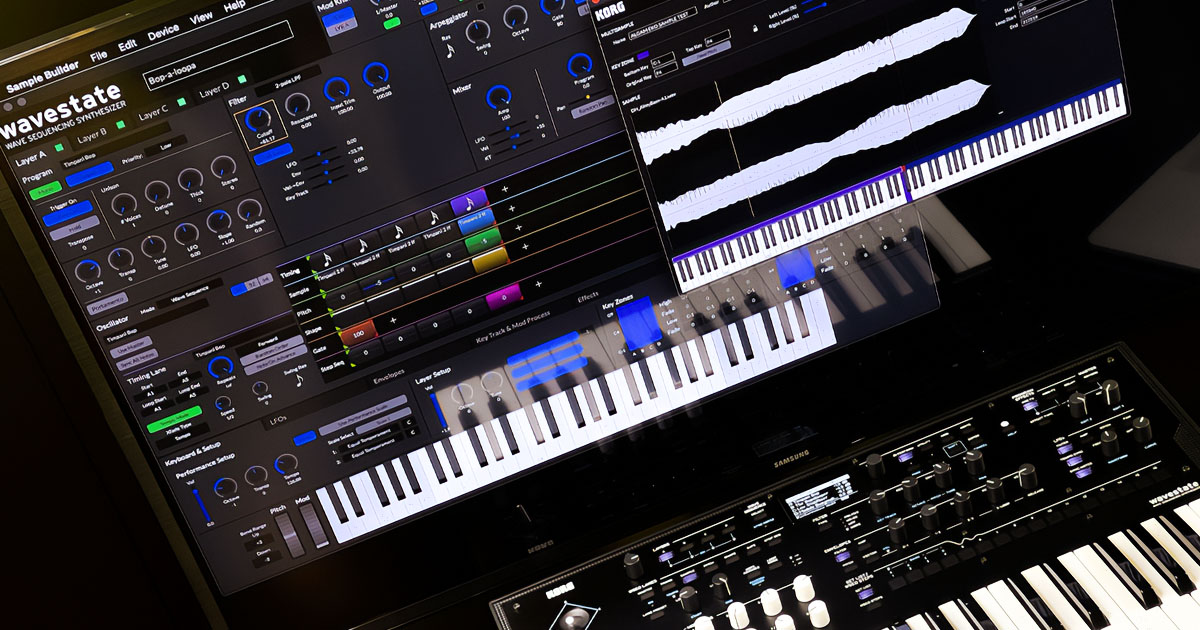 Korg Wavestate: Editor software per PC e Mac e Sample Builder per caricare sullo strumento fino a 4GB di suoni multicampionati