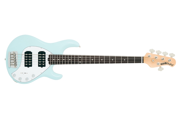Music Man StingRay5 HH tastiera Palissandro Powder Blue